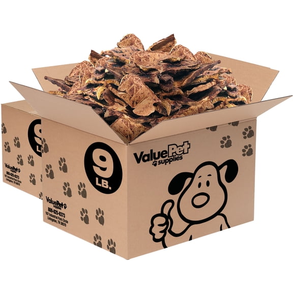 ValueBull New Zealand Lamb Lung Dog Chews, Sliced, 18 Pounds Bulk Pack