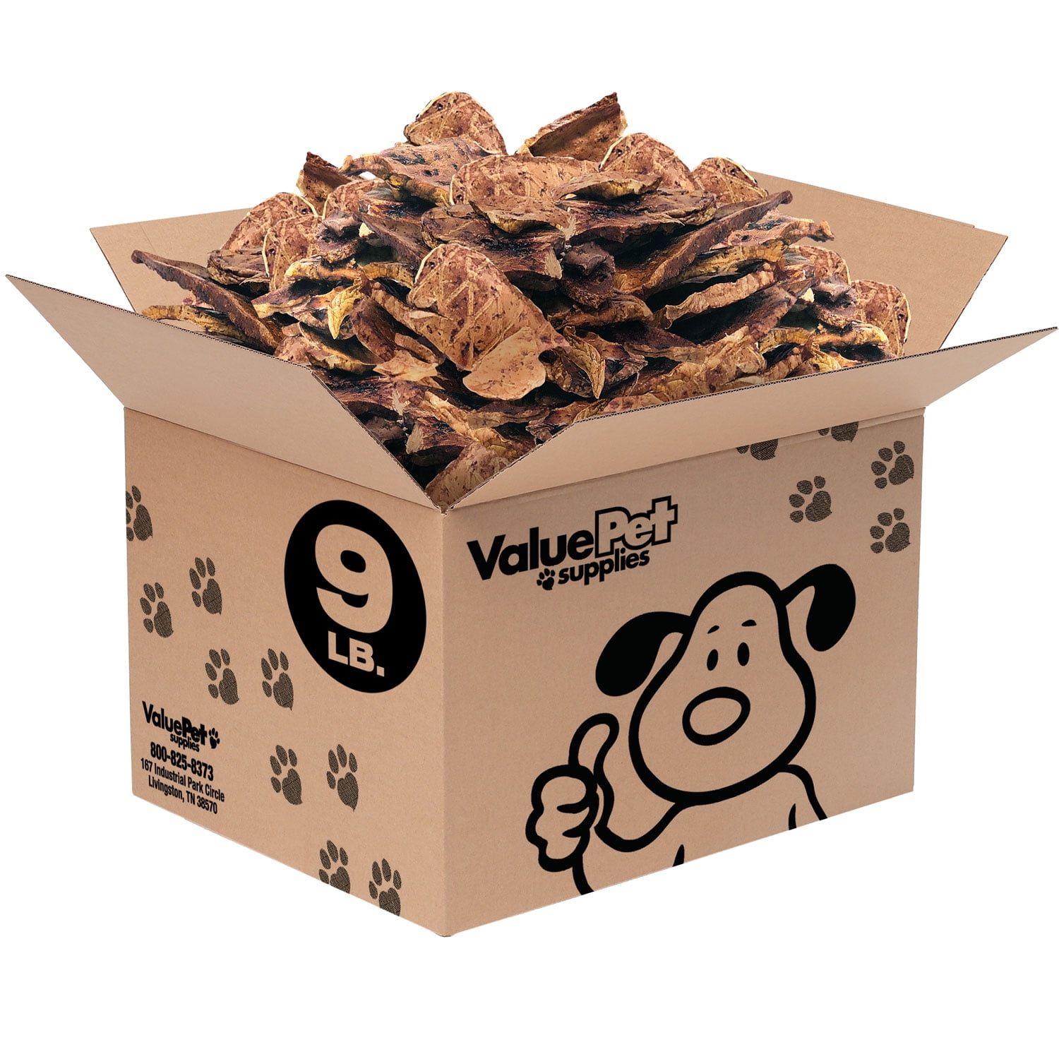 ValueBull Lamb Lung Dog Chews, Sliced, 9 Pounds Bulk Pack