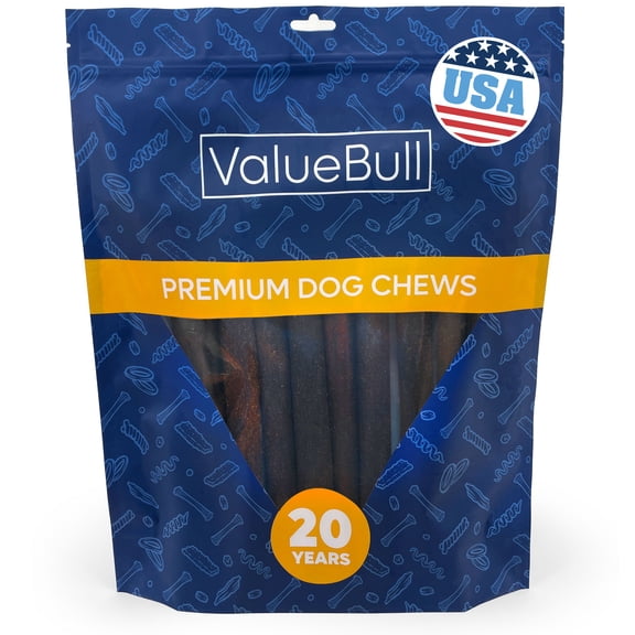 ValueBull USA Collagen Sticks for Dogs, 12 Inch Super Jumbo Chews, Natural Long-Lasting Dog Treats, 10 Count