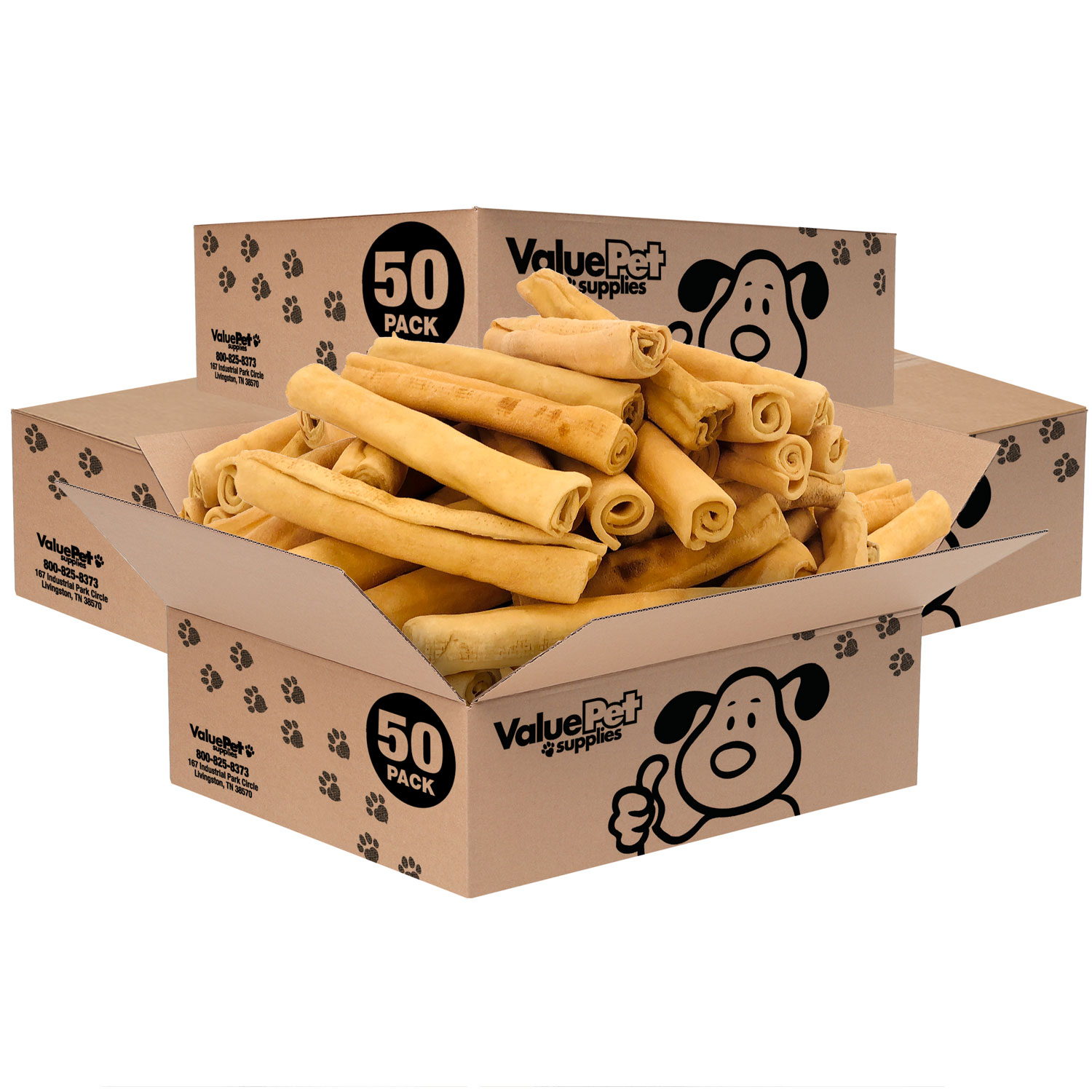 ValueBull USA Retriever Rolls, Premium Thick Cut Rawhide, Medium 56