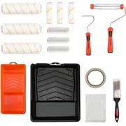 ValueMax 16-Piece Paint Roller Kit, 4" & 9" Rollers with Brush & Trays for Walls & Home Painting