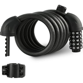 ValueMax 5FT Cable Bike Lock, 5 Digit Resettable Combination Codes, with Secure Mount Bracket, for Bicycle/Scooter/Glass Door