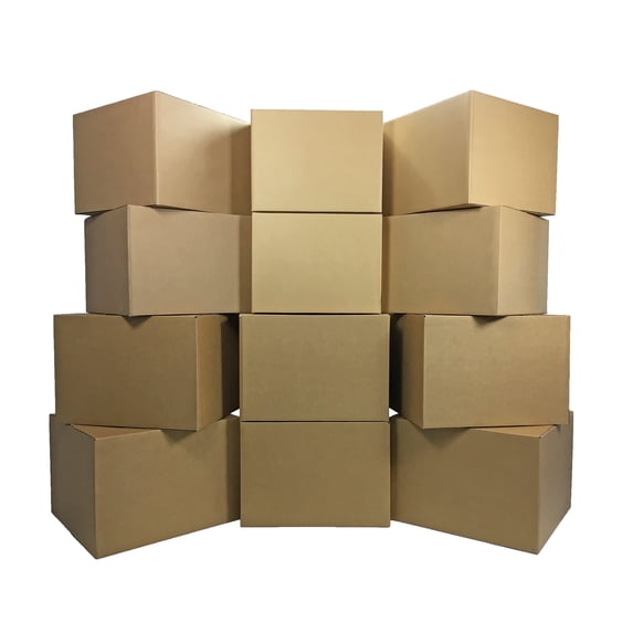 UBMOVE Foldable Single Wall Moving Kit, 6 Large, 6 Xlarge Combo, 12 Count, 1 Pack