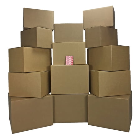 ValueSupplies by uBoxes Moving Kit #2 - 14 Combo of Small, Medium, Large Boxes and Labels