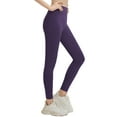 thumbnail image 1 of ValueVibe Leggings for Women High Waisted Stretch Yoga Leggings Tummy Control Workout Ankle Pants, Purple L, 1 of 5