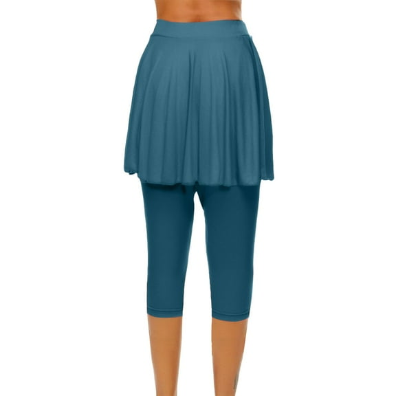 Valueadd Clothing Skirted Legging for Women Yoga Legging with Skirts &Women Tennis Leggings Clothes Pockets Women's Legging
