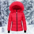 thumbnail image 1 of Valueadd Clothing Women's Hooded Warm Winter Coat Puffer Jacket Winter Cotton Jacket Waist Plush Overcome Outer Coat Outdoor Skiing Snowboarding Coat Red, 1 of 4