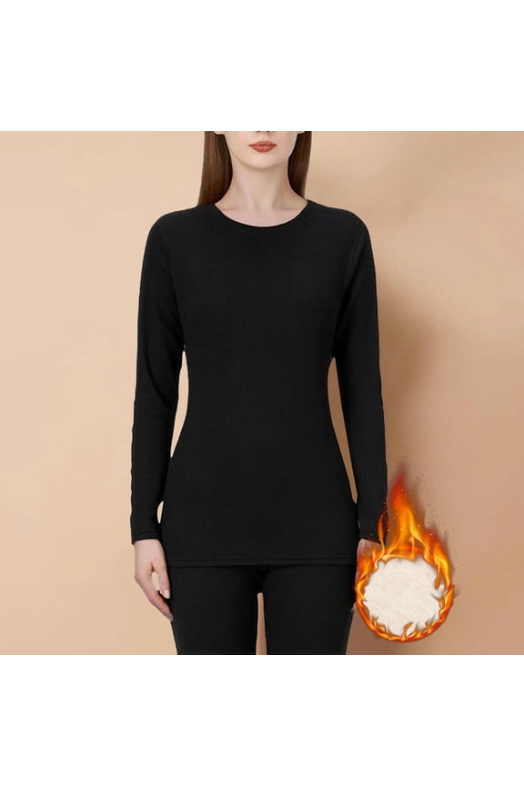 Clothing Women's Thermal Underwear Set Wool And Silk Warm Top And Pants With Thick Velvet