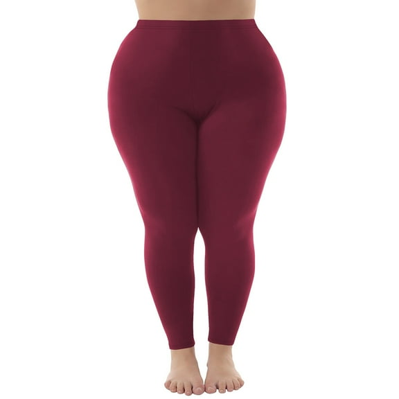 Valueadd Stretch Is Comfort Women's Cotton/Spandex Plus Size Leggings Yoga Pants Women