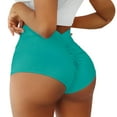 thumbnail image 1 of Valueadd Summer Savings Clothing Scrunch Booty Shorts For Women V Back High Waisted Yoga Shorts Cut Out Bottoms Butt Lifting Short Mini Hot Pants 4.6, 1 of 5