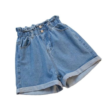 Valueadd Women's Jean Shorts Denim Shorts Large Jeans Casual Short Pants With Pockets Plus Size