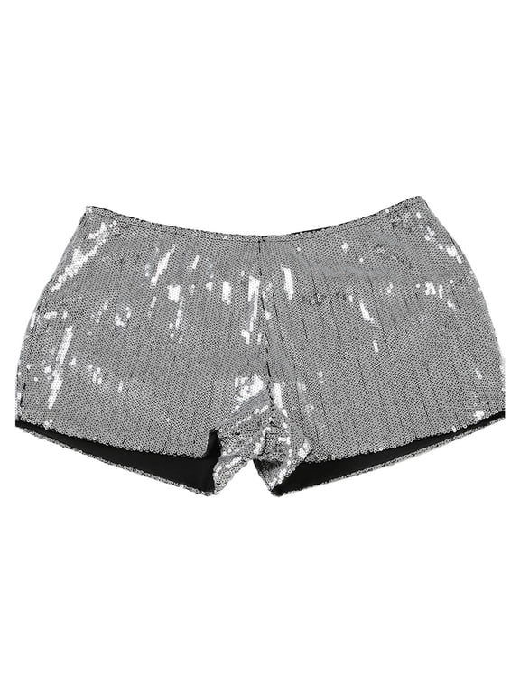 Women's Leopard Print Sequins High Waist Tight Hot Girl Hottie Shorts Shorts for Women Summer Sales Under $8