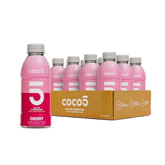 Coco5 Cherry - Natural Hydration - 16.9 OZ - 12 Pack
