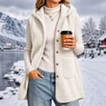 thumbnail image 1 of Valufy Hooded Vests for Women Longline Button Front Sleeveless Casual Outerwear with Front Patch Pockets Relaxed Fit Fall Layering, 1 of 7