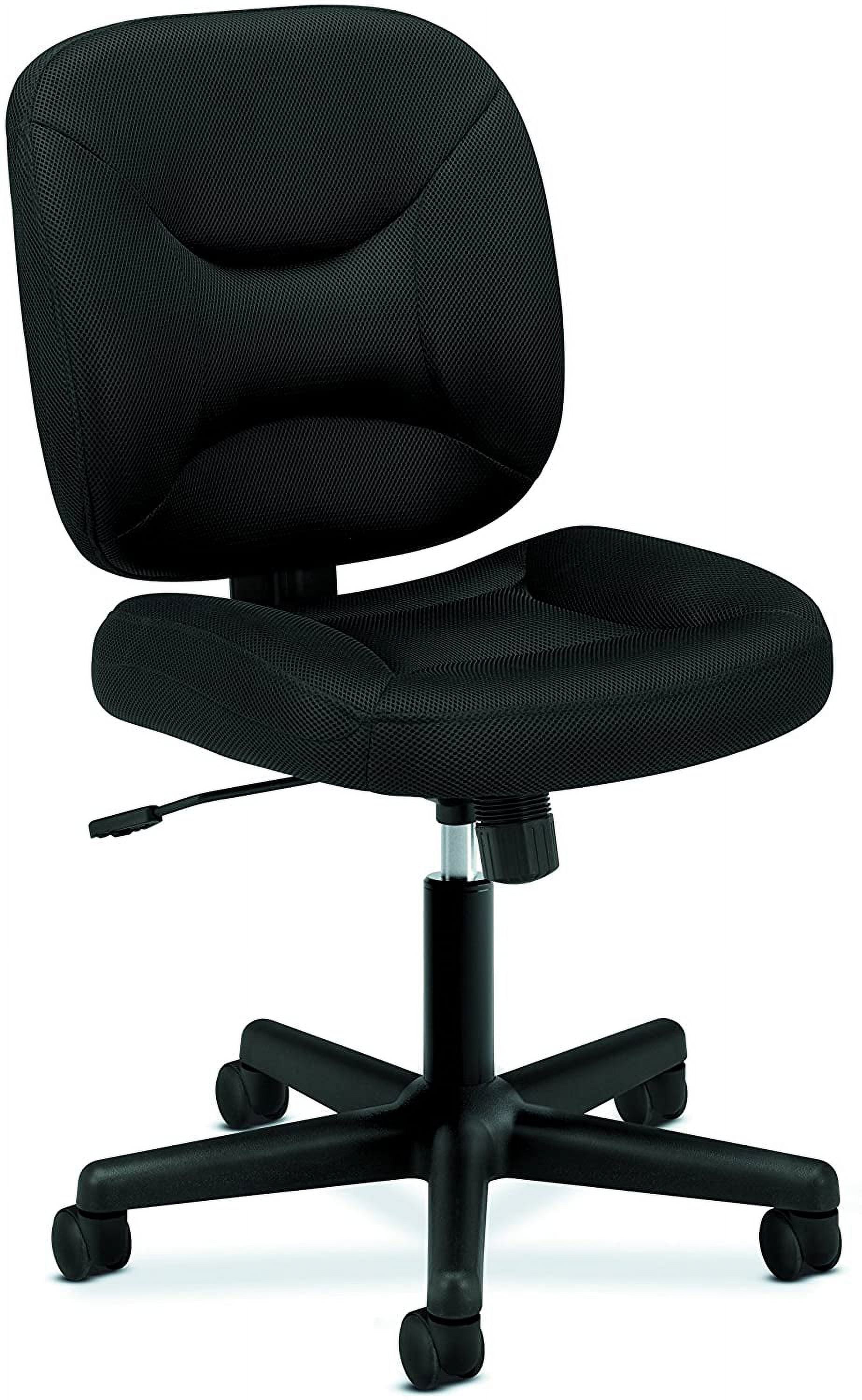 Black Mesh Swivel Task Chair with Lumbar Support