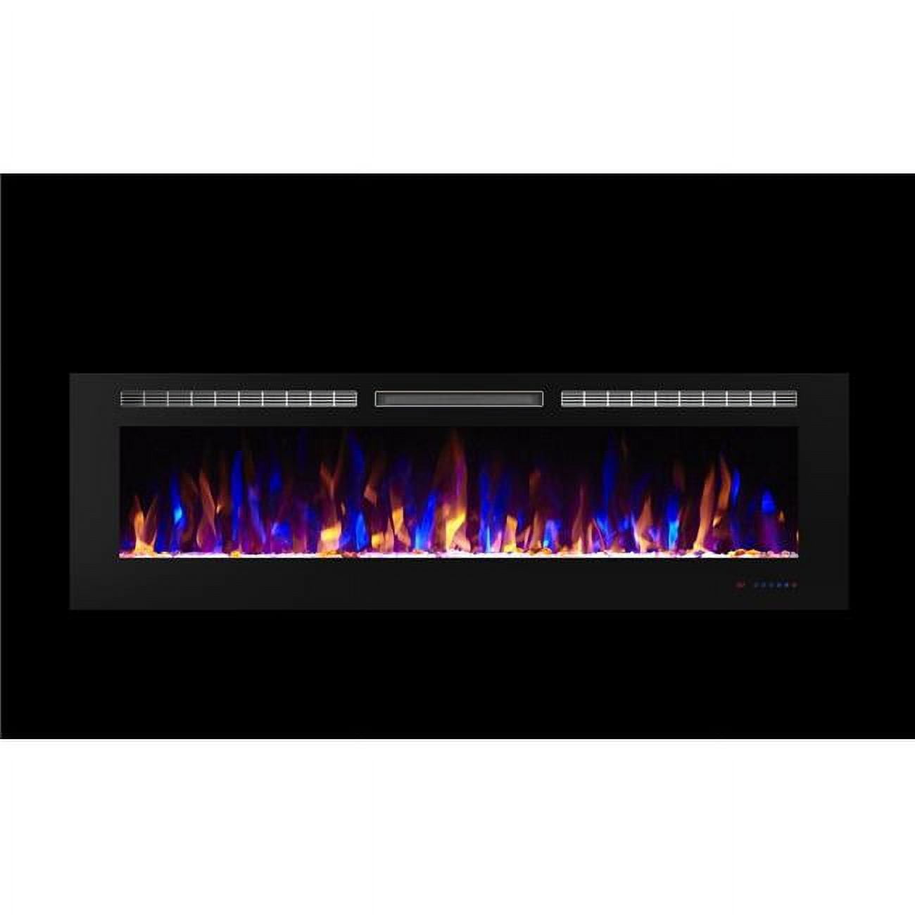 Valuxhome BI74 74 in. Wall Mounted Electric Fireplace