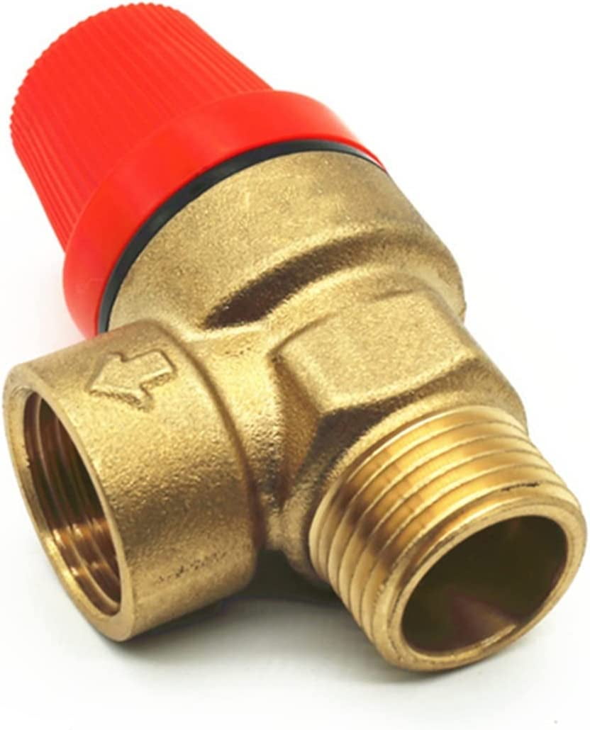 Valve 1/2" BSP Male to Female Thread Brass Safety Release Valve