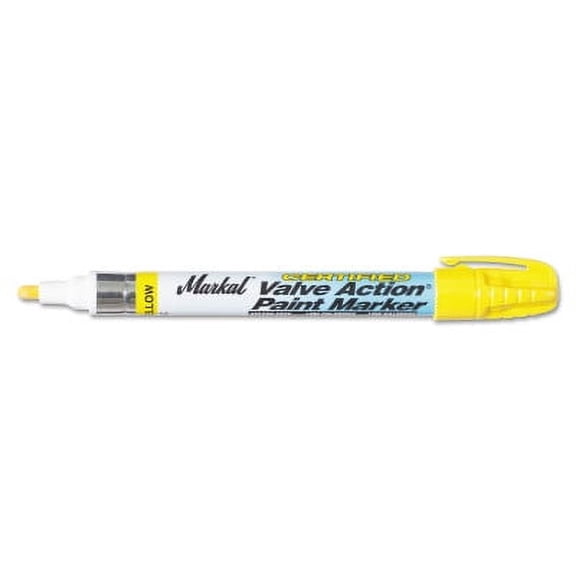 Valve Action Certified Paint Marker, Yellow
