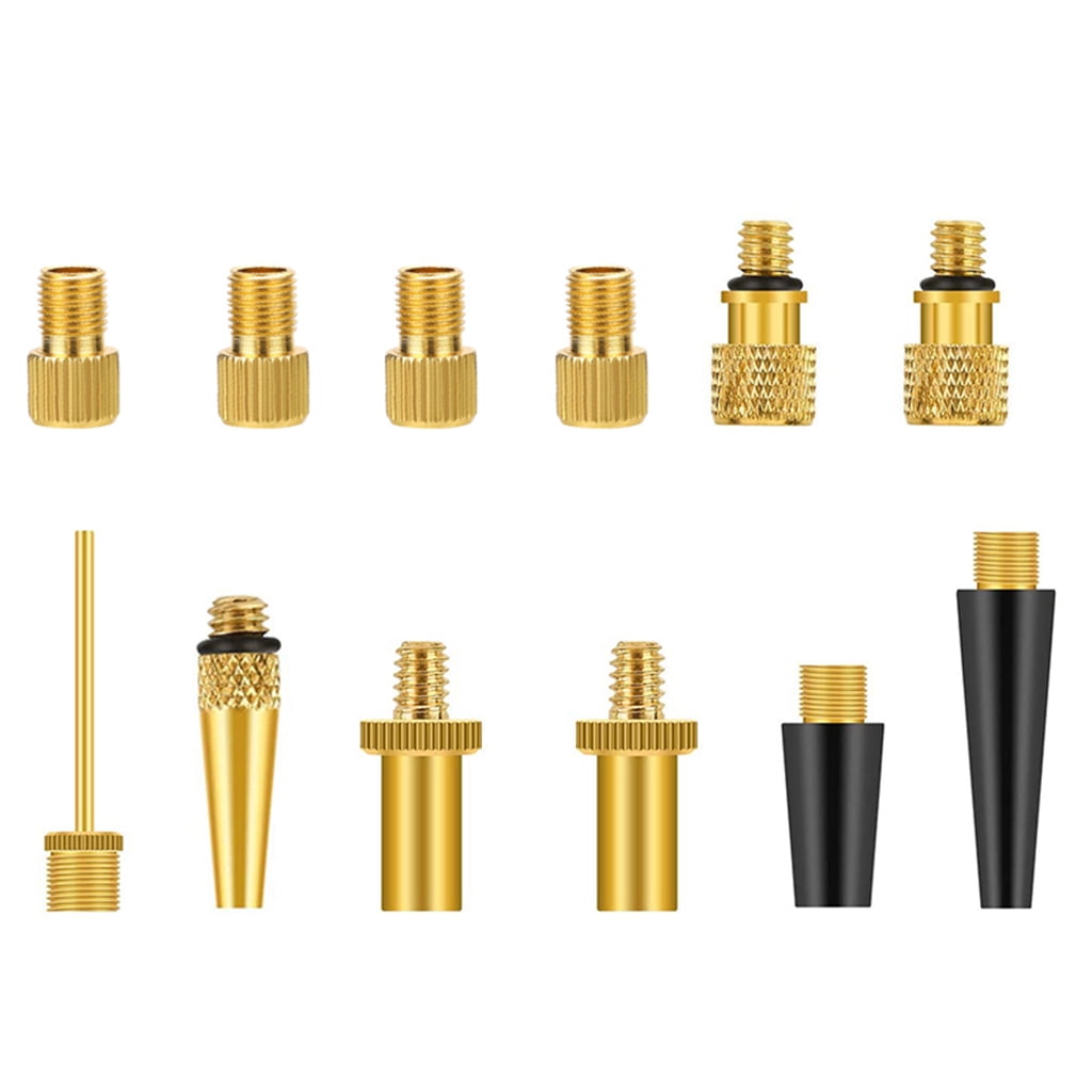 Valve-Adapter Bike Tire Inflator Nozzle Needle Adapters Kit Inflation ...