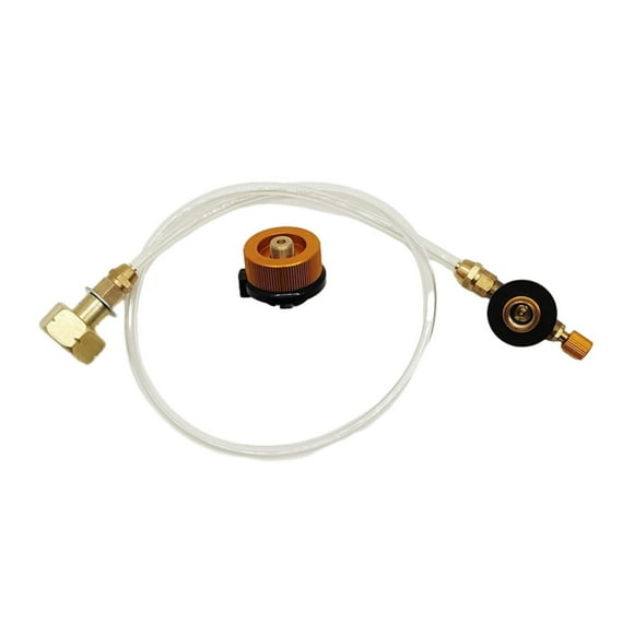 Valve Aluminum Alloy Burner Lpg Camping Propane Refill Gas Cartridge Valve -Inflatable valve + adapter