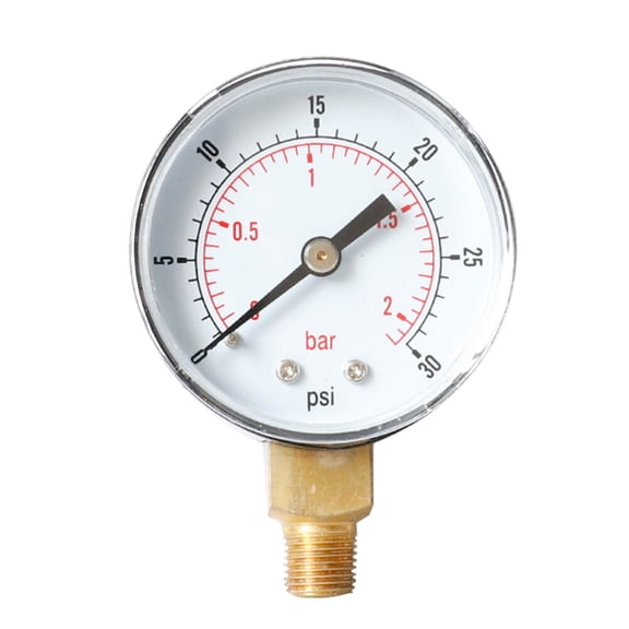 Valve Clear Number Markings Pressure Gauge High Precision