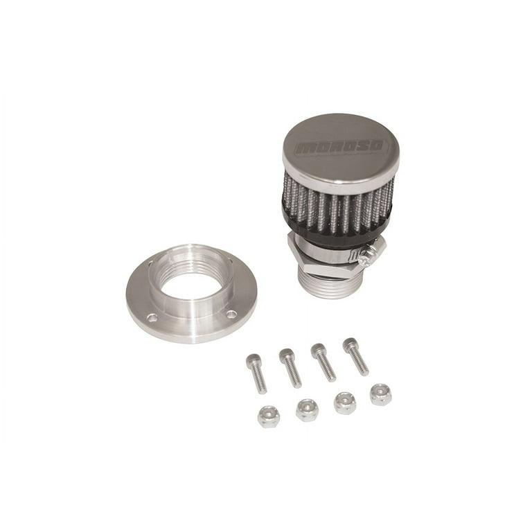 Moroso Valve Cover Breather Kit Bolt In Style - Aluminum Moroso Valve Cover Breather Kit Bolt In Style - Aluminum