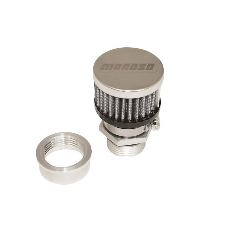 Moroso Valve Cover Breather Kit U-Weld - Aluminum Moroso Valve Cover Breather Kit U-Weld - Aluminum