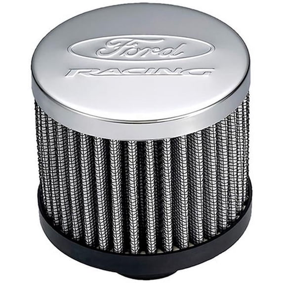 Valve Cover Breather with Slant Edge, Chrome
