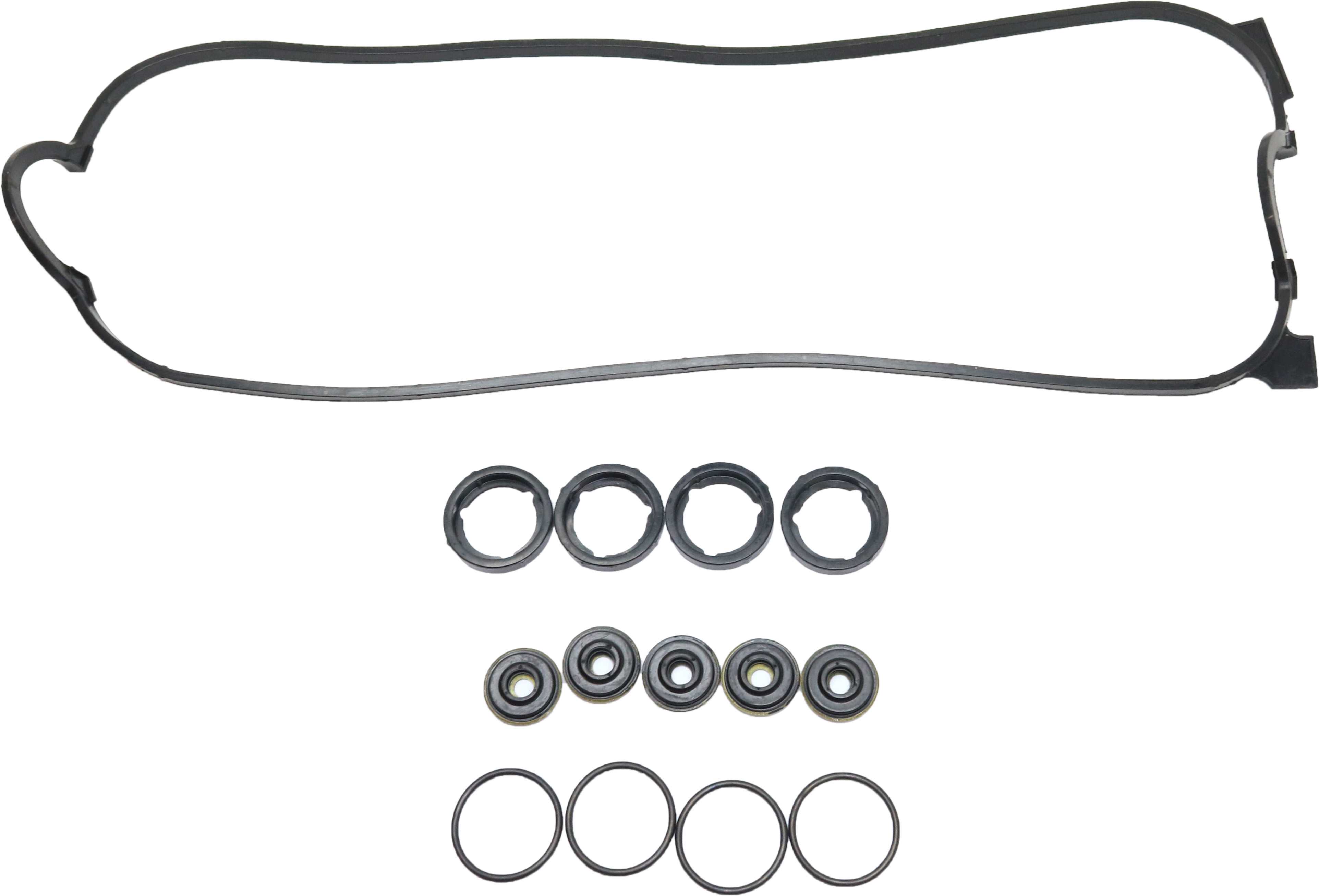 Left ＆ Right Valve Cover Gasket Set ＆ Spark Plug Tube Seals kit Compatible with BMW - 5