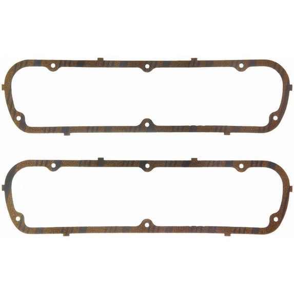 Valve Cover Gasket Set - Compatible with 1966 - 1987 Ford Bronco 1967 1968 1969 1970 1971 1972 1973 1974 1975 1976 1977 1978 1979 1980 1981 1982 1983 1984 1985 1986