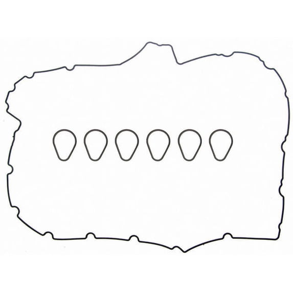 Valve Cover Gasket Set - Compatible with 2002 - 2005 Chevy Trailblazer 4.2L 6-Cylinder 2003 2004