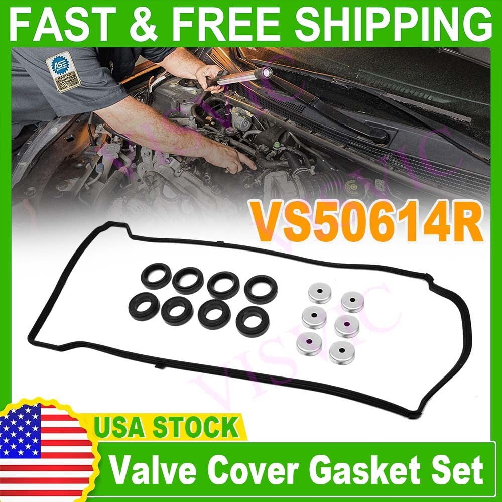 Valve Cover Gasket Set w/ Grommets Seals for 02-13 HONDA CR-V CIVIC ACCORD 2.4L