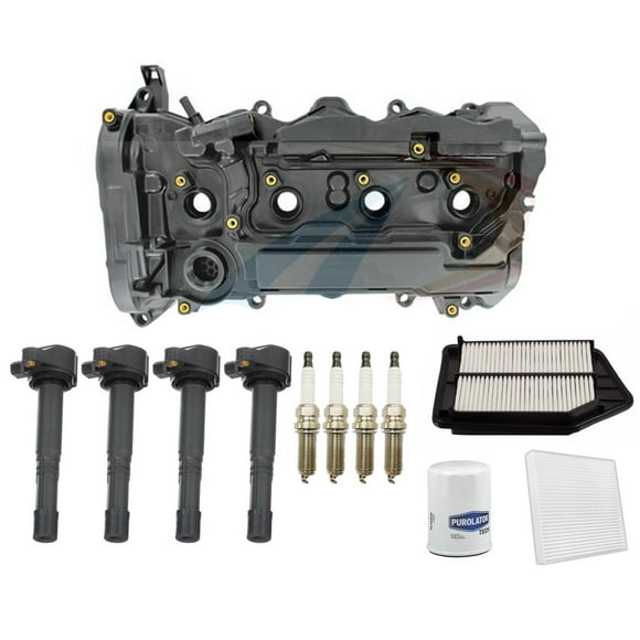 Valve Cover Ignition Coil Spark Plugs Tune Up Kit For Honda Accord 2.4L 13-2017