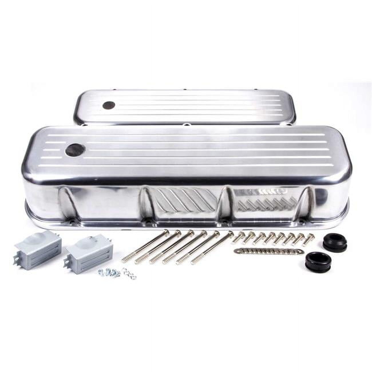 Valve Covers Hardware Breather Holes Ball Milled Aluminum