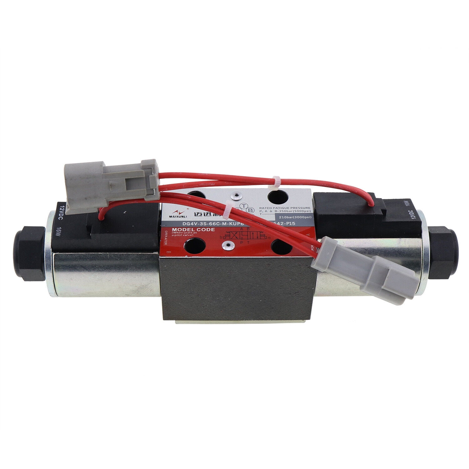 Holdia Hydraulic Valve Solenoid 223-8181 – 12V, Compatible With Caterpillar Backhoe Loaders 416D, 420D, 424D, Etc.