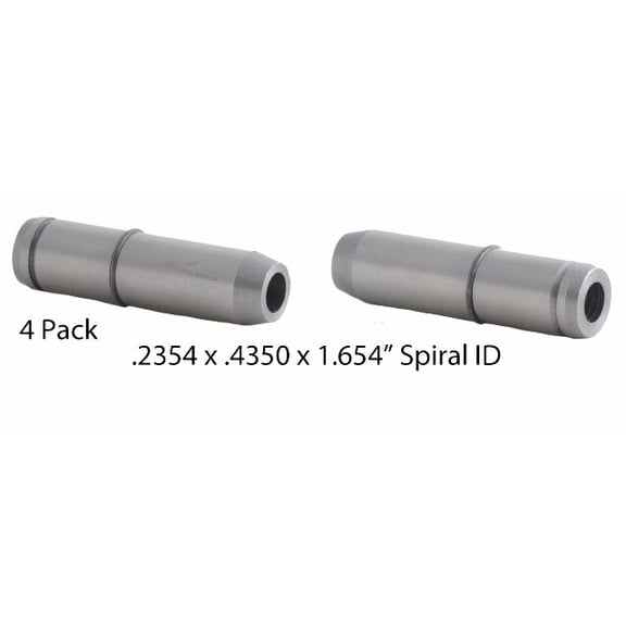 Valve Guides (4 Count) | .2354 x .4350 x 1.654" | Iron Spiral Reamed