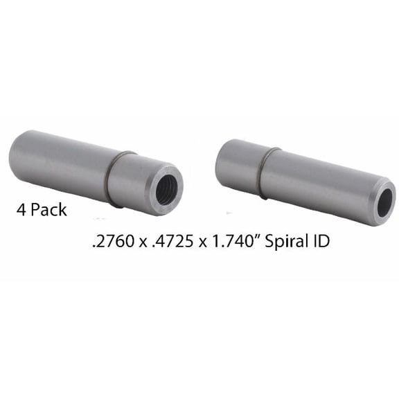 Valve Guides (4 Count) | .2760 x .4725 x 1.740" | Iron Spiral with Snap Ring