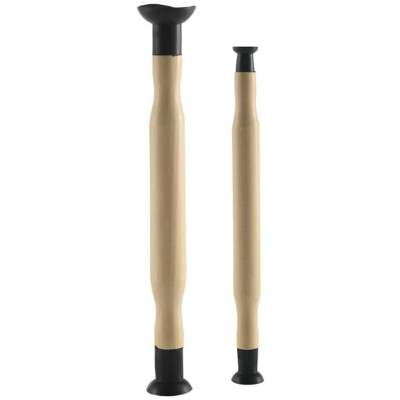 Valve Hand Lapping Grinding Tool Kit 2-Piece Set-Dual-End Suction Cup Lap Stick,1-1/8 Inch,1-3/8 Inch,5/8 Inch,3/16 Inch