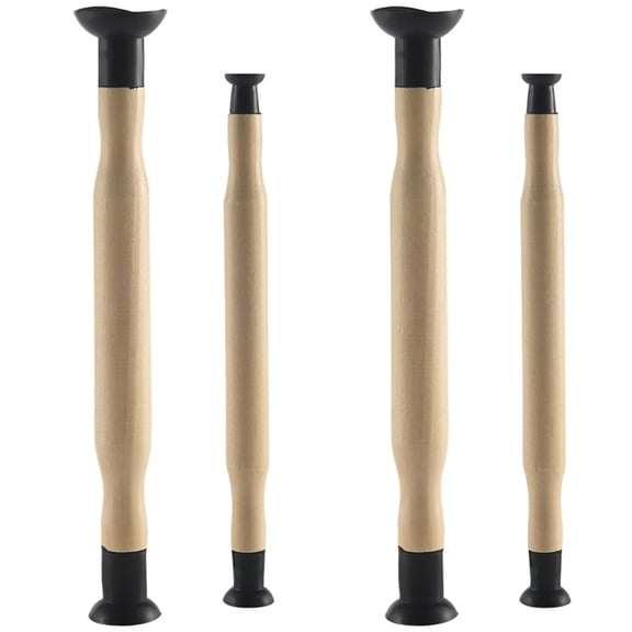 Valve Hand Lapping Grinding Tool Kit 4-Piece Set-Dual-End Suction Cup Lap Stick,1-1/8 Inch,1-3/8 Inch,5/8 Inch,3/16 Inch