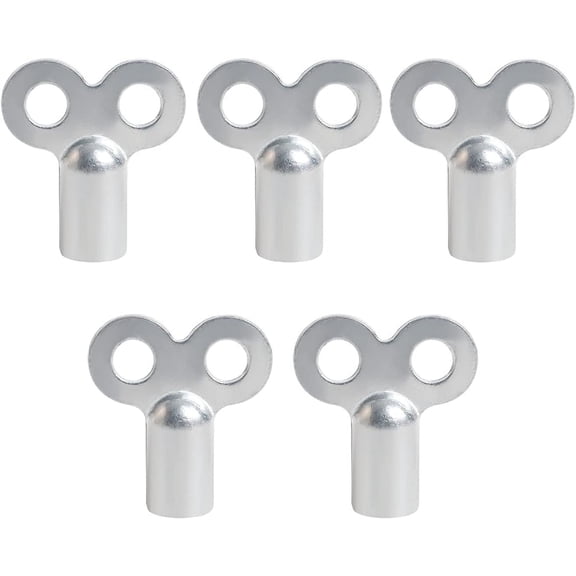 Valve Key for Central Heating Tool, Durable Zinc Construction Ensuring Regular Maintenance, Universal Compatibility and Optimal Heating System Performance, 5PCS