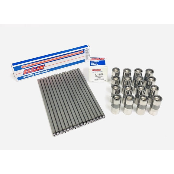 Valve Lifters & Pushrods compatible with GM Chevy V8 SB 265 307 350 327 305 400 Hydraulic Flat Tappet Cams. For Non Roller Camshafts.