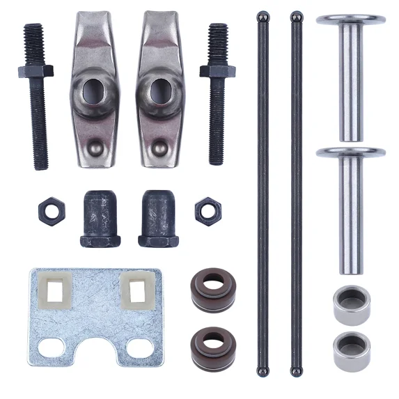 Valve Push Rod Set Guide Plate & Rocker Arms Set fit Honda 13HP GX390 ...