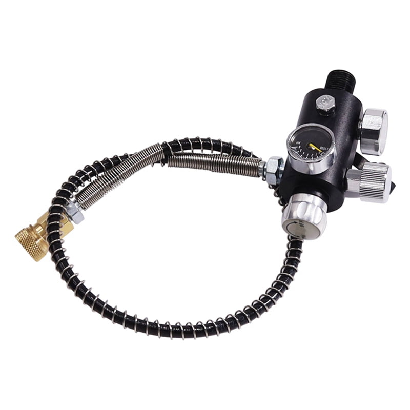 Valve Scuba Adapter with Gauge Tank Filling Station Refill for Air Tank