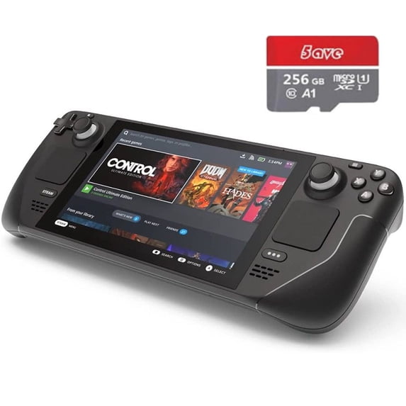 Valve Steam Deck 512GB Handheld Gaming Console, 1280 x 800 LCD Touchscreen Display, with 256GB Micro SD Card