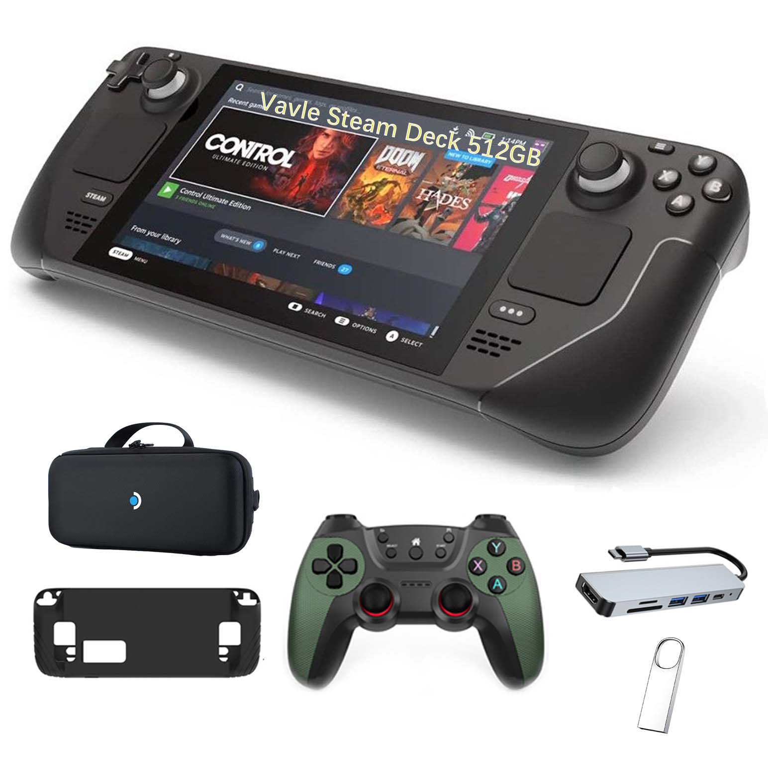 【Valve Steam Deck 512GB LCD版】+ ドックセット Valve Steam Deck 512GB Handheld Gaming Console, 1280 x 800