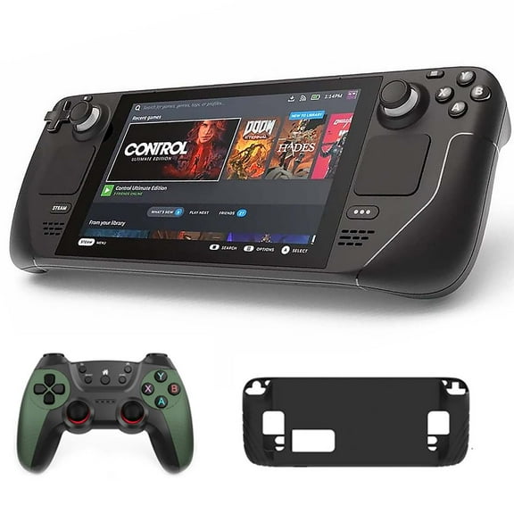 Valve Steam Deck OLED 1TB Handheld Gaming Console, 1280 x 800 LCD Touchscreen Display, Bundle Accessories