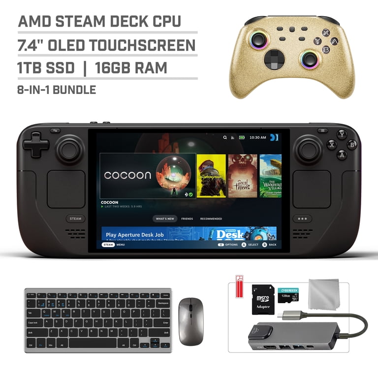 Valve Steam Deck OLED 1TB SSD Gaming Handheld 7.4-inch Touchscreen