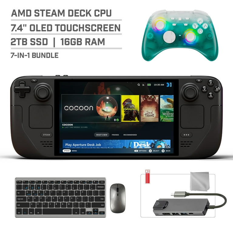 Valve Steam Deck OLED Upgraded to 2TB SSD w/ Case Silicone