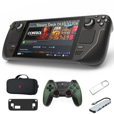 Valve Steam Deck OLED 512GB,7.4" 1280 x 800px Handheld Gaming Console,16GB RAM 512GB SSD,90Hz,Steam OS 3.0,with 5-in-1 Accessory Kit