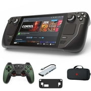 Valve Steam Deck OLED 512GB Handheld Gaming Console, 1280 x 800 LCD Touchscreen Display,Bundle Accessories